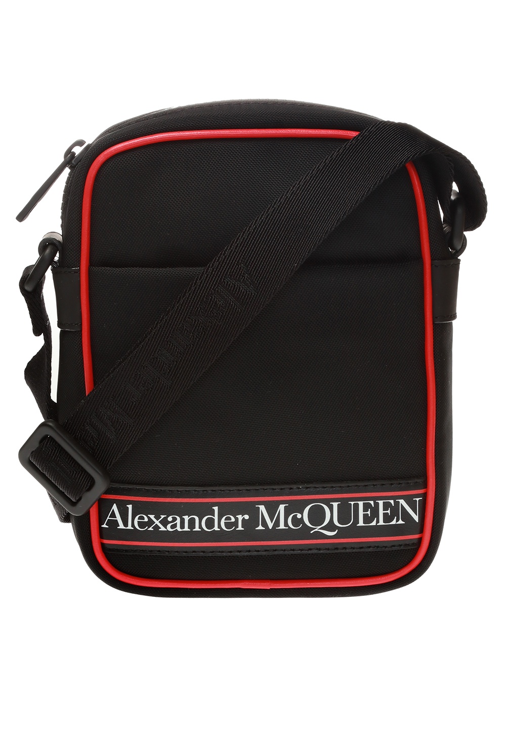 Alexander McQueen Alexander McQueen logo-embroidered cotton T-shirt Schwarz